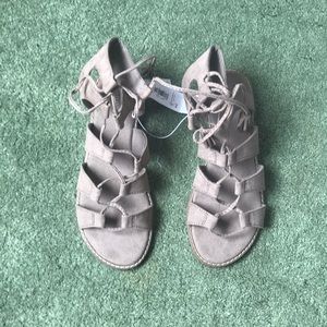 Taupe Gladiator Sandals